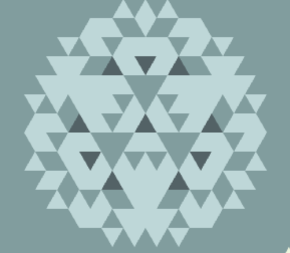 Abelian sandpile playground on a triangular grid; click to pause/play, mouseover moves spout